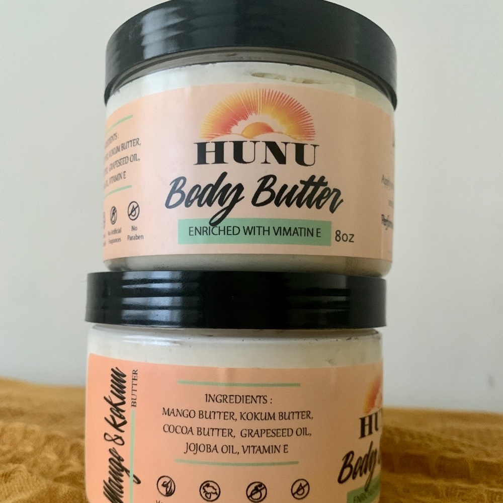 TWIN PACK 100%natural body butter!No fragrance,no chemical!